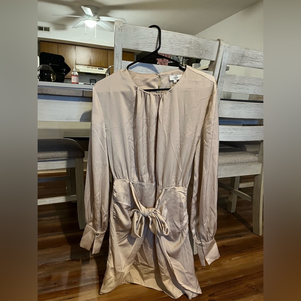 Satin champagne dress